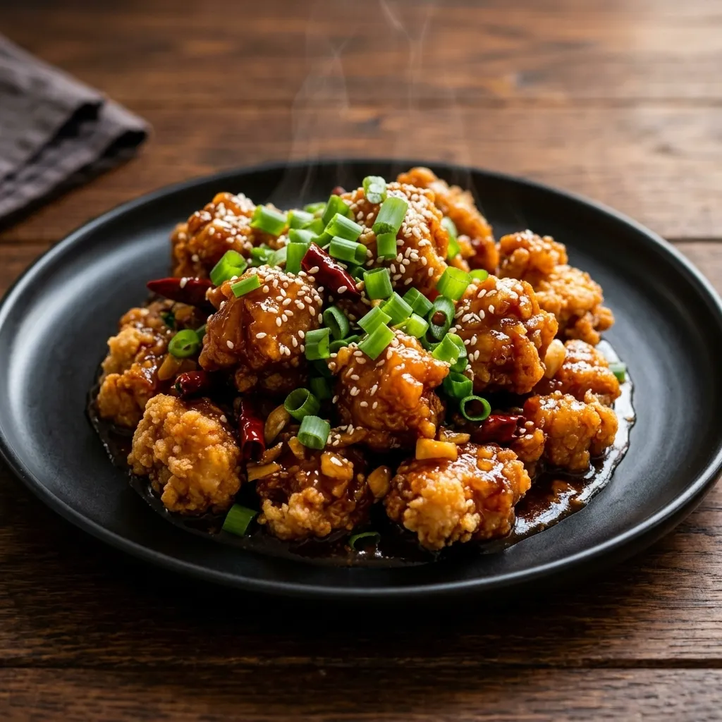 General Tso's chicken at Golden Hill Chinese Food in NE Calgary